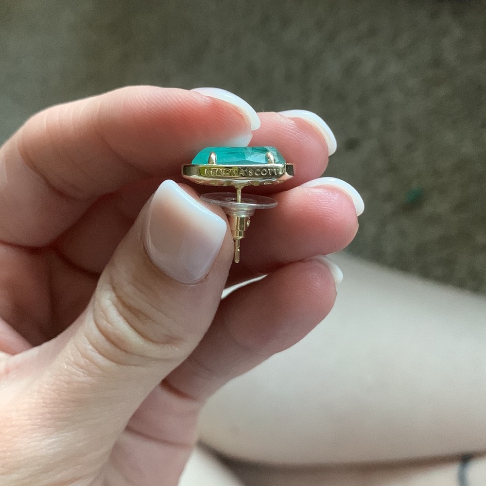 Aquamarine Kendra Scott Earrings - Picture 4 of 5